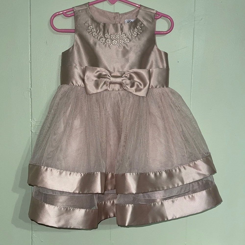 2T Champagne Color Formal Dress
